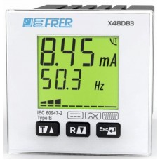 X48DB3 series TYPE B Earth Leakage Relay DIN48 Panel Mounting RS485, 230Vac, Model X48DB34DCM102